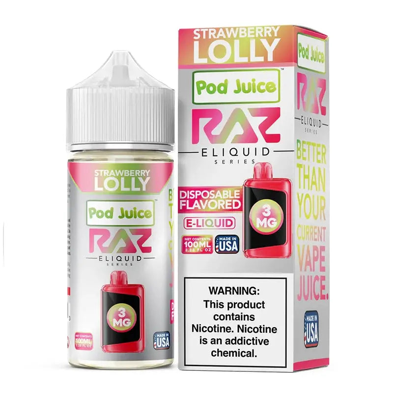 POD Juice x RAZ Series Nicotine E-Liquid 100ML POD Juice x RAZ Series Nicotine E-Liquid 100ML