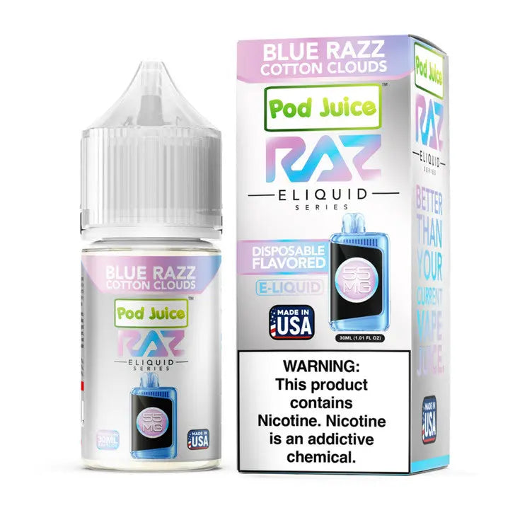 POD Juice x RAZ Series Nicotine Salt E-Liquid 30ML POD Juice x RAZ Series Nicotine Salt E-Liquid 30ML