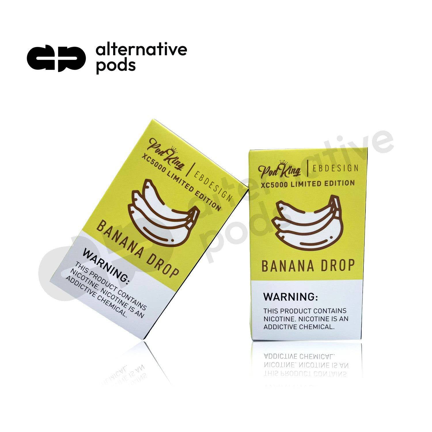 Ebdesign X Podking Xc5000 5% Nic Rechargeable Disposable 5000 Puffs 13.5-BANANA DROP