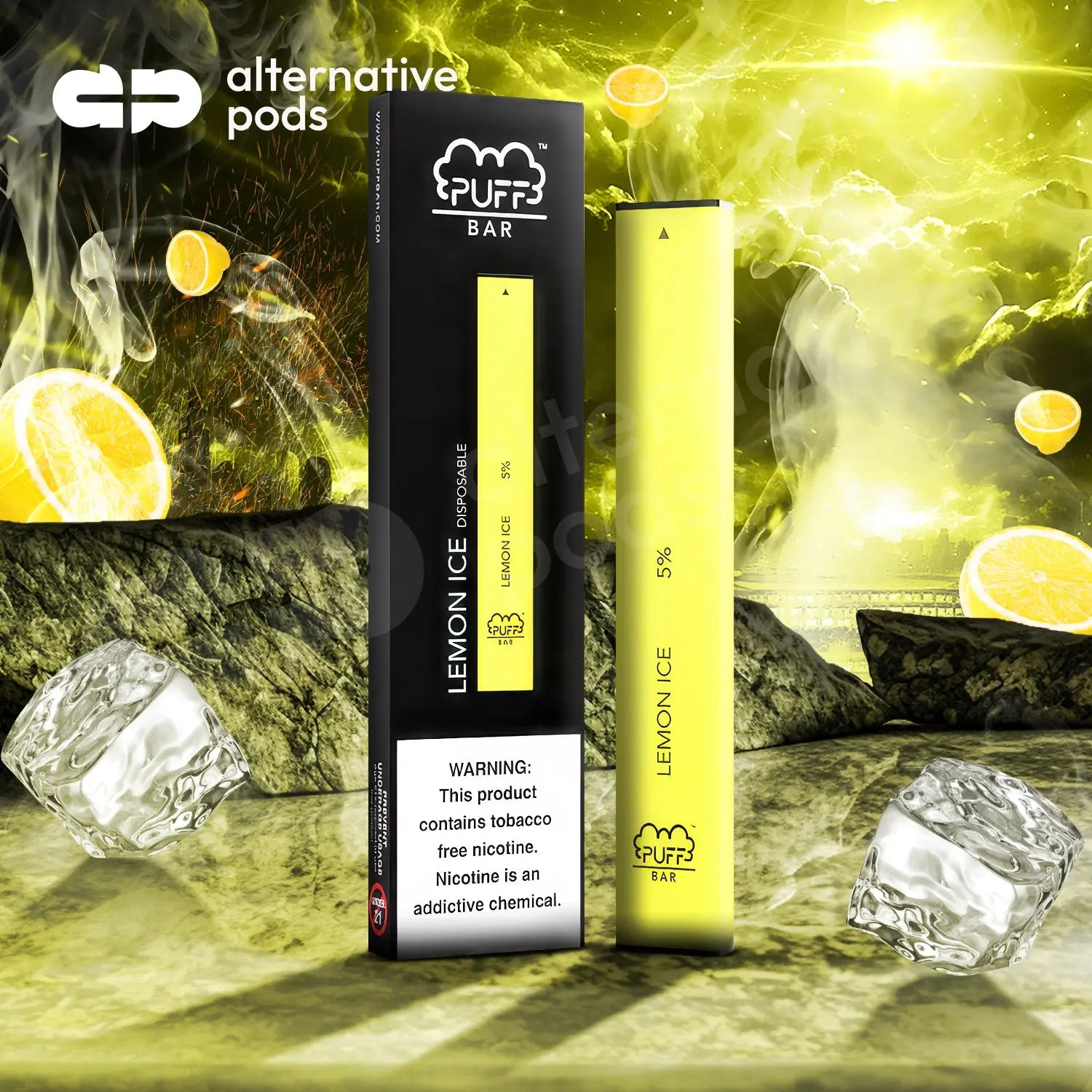 PUFF Bar Disposable Pod Device - Lemon Ice 