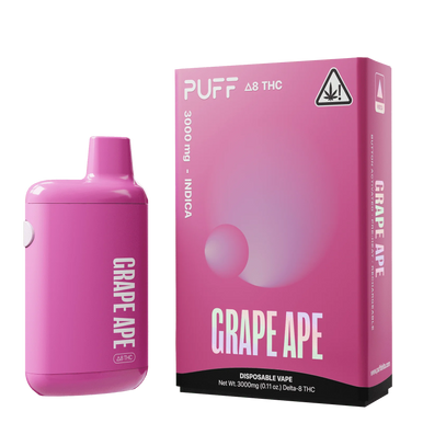 PUFF DELTA 8 THC - Grape Ape - Indica