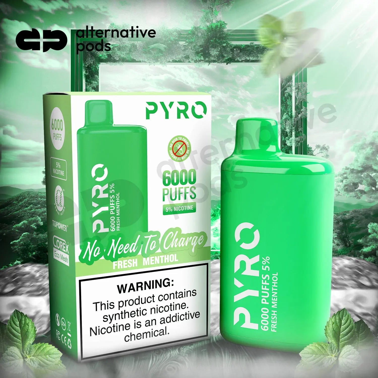 PYRO 6000 Disposable Vape $14.99