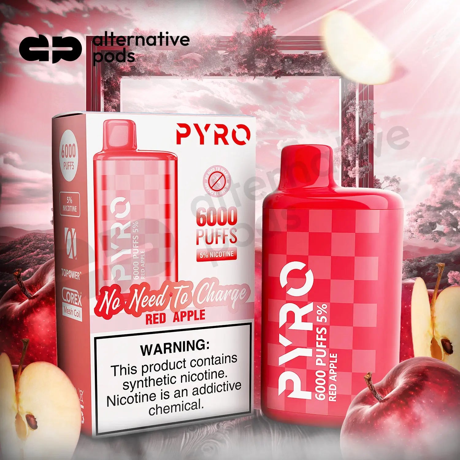 PYRO 6000 Disposable Vape - Alternative pods | Online Vape & Smoke Shop