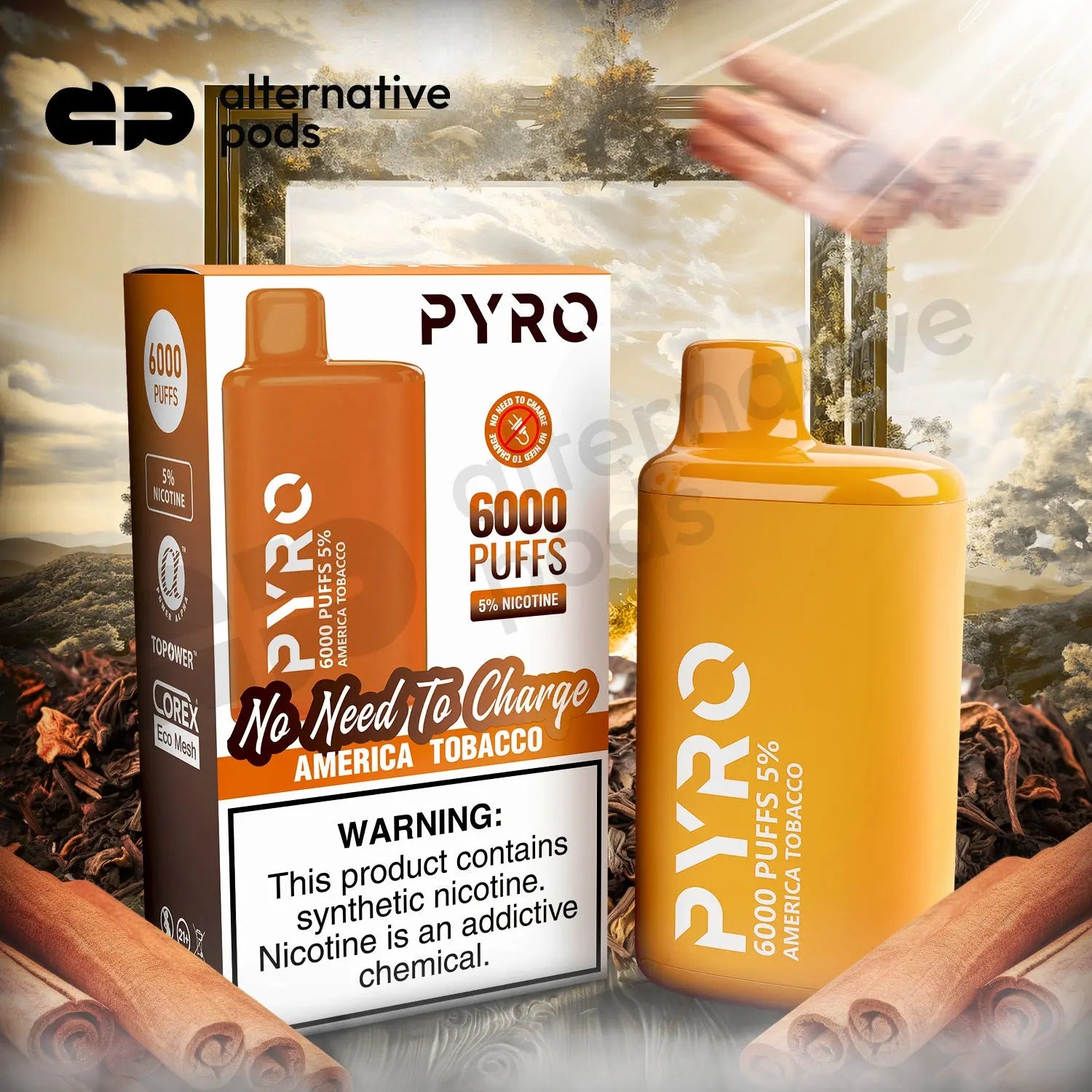 PYRO 6000 Disposable Vape - Alternative pods | Online Vape & Smoke Shop