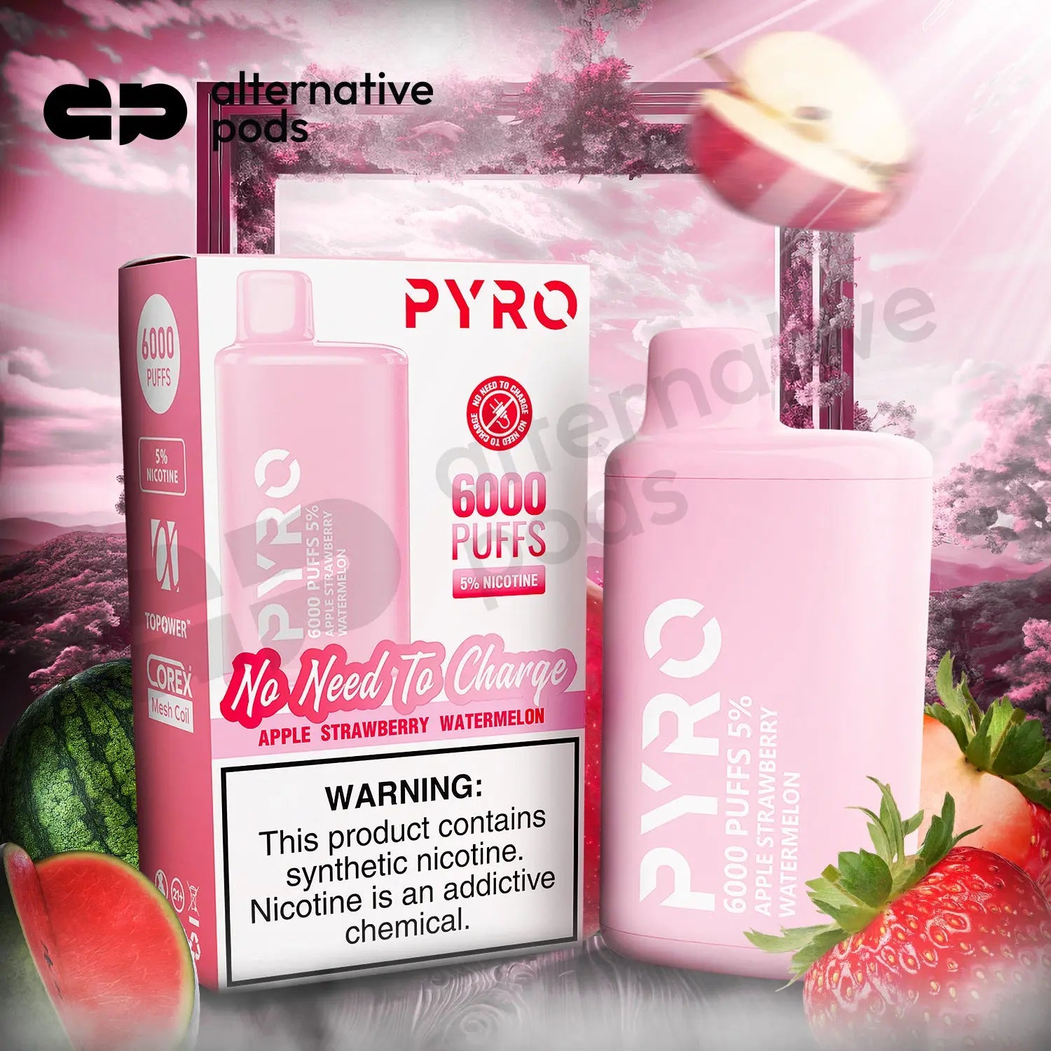 PYRO 6000 Disposable Vape - Alternative pods | Online Vape & Smoke Shop