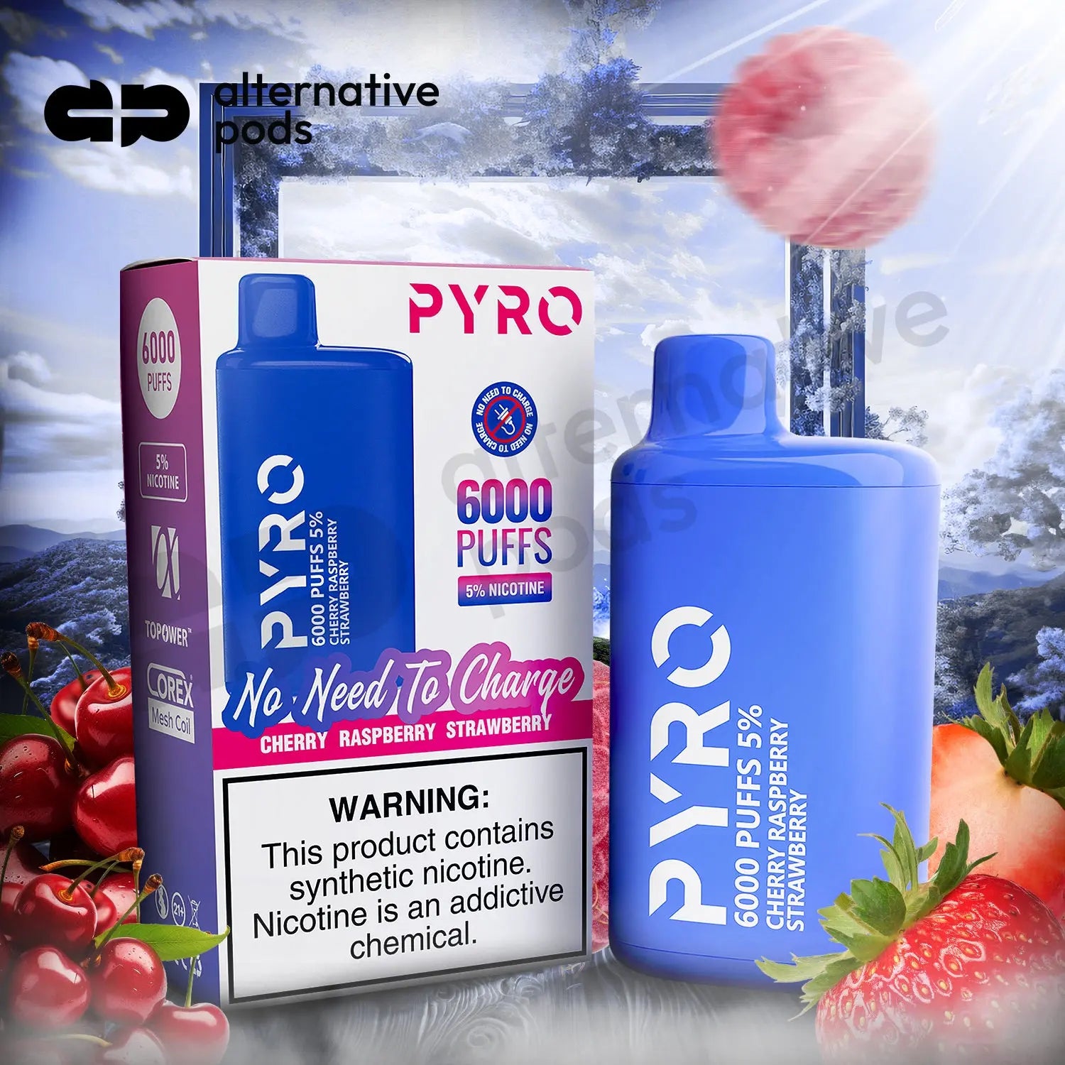PYRO 6000 Disposable Vape - Alternative pods | Online Vape & Smoke Shop