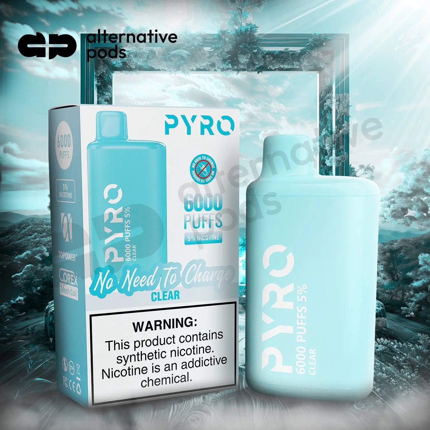 PYRO 6000 Disposable Vape - Alternative pods | Online Vape & Smoke Shop