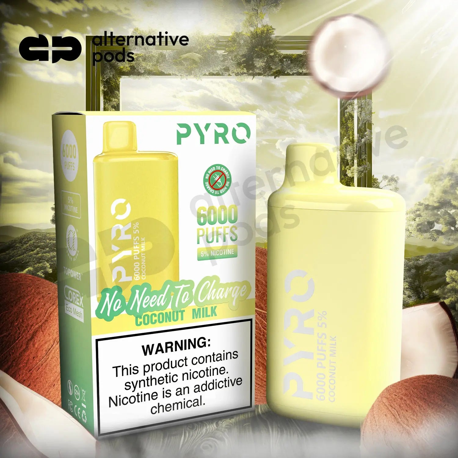 PYRO 6000 Disposable Vape - Alternative pods | Online Vape & Smoke Shop