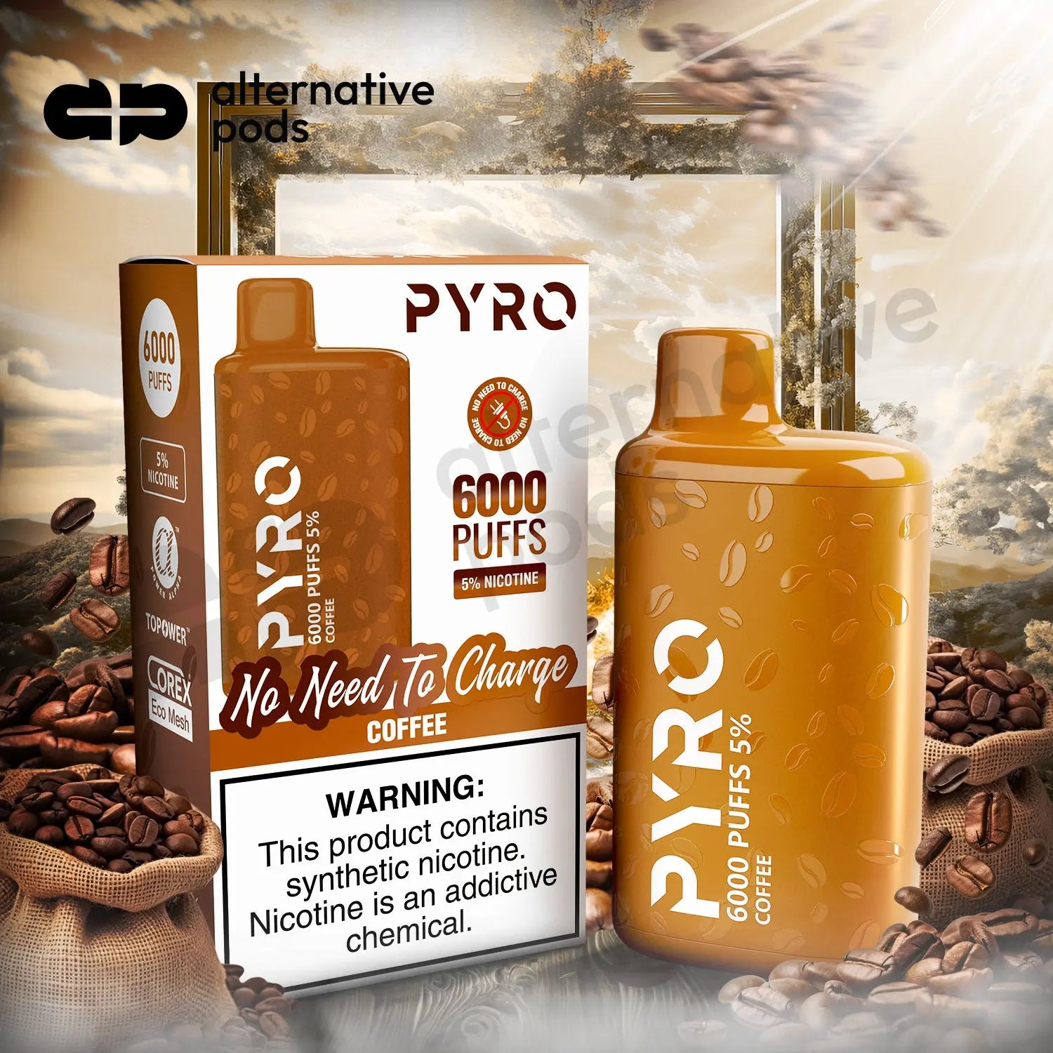 PYRO 6000 Disposable Vape $14.99
