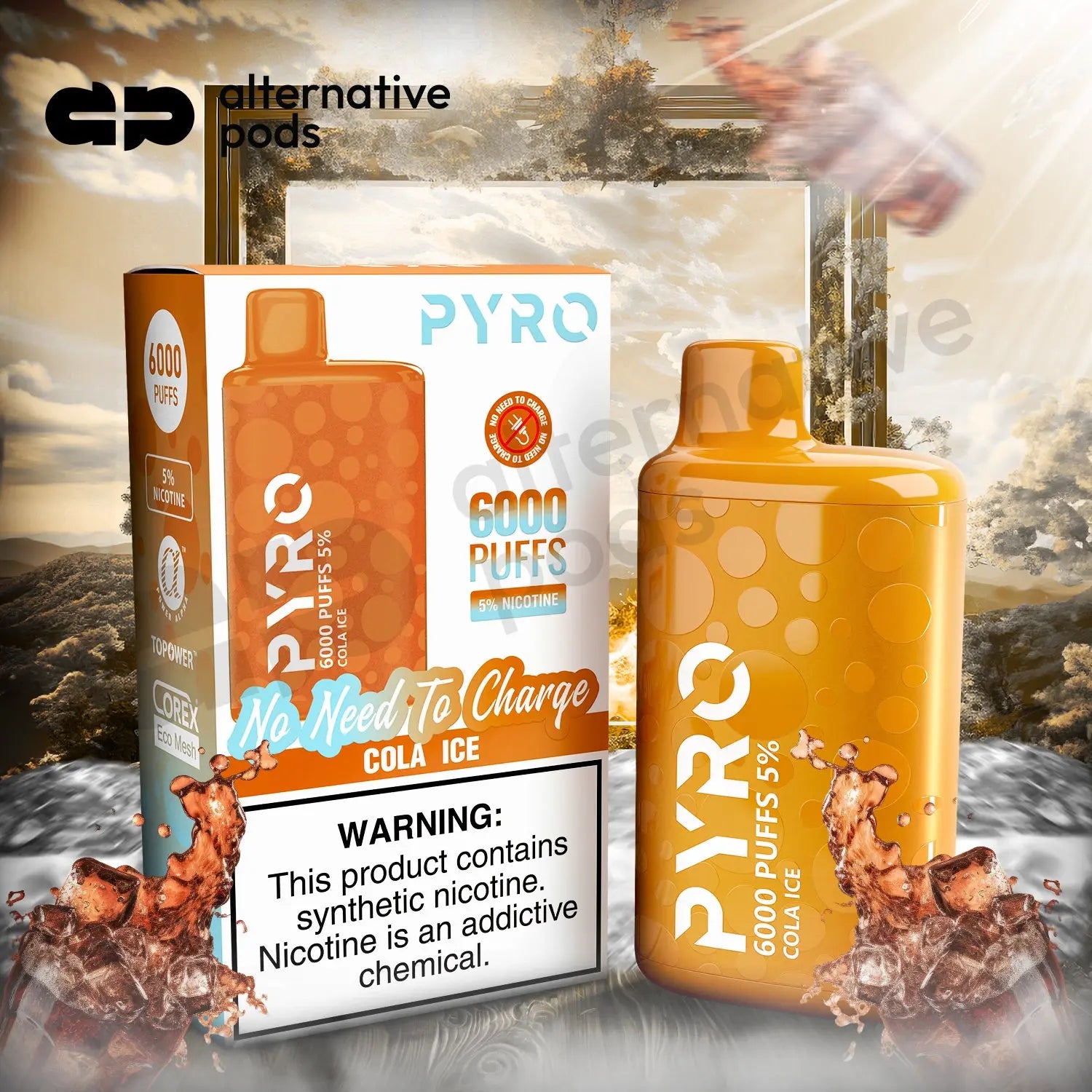 PYRO 6000 Disposable Vape - Alternative pods | Online Vape & Smoke Shop