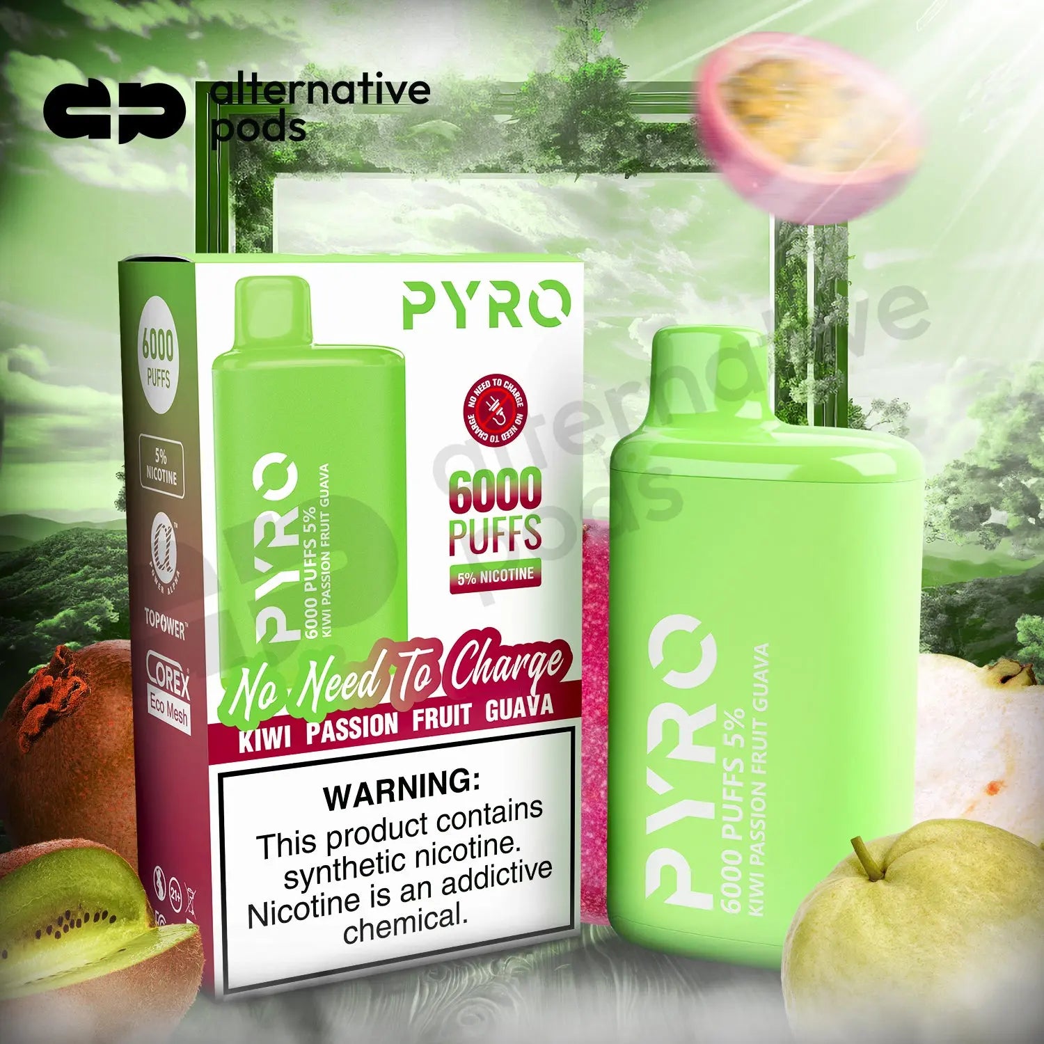 PYRO 6000 Disposable Vape - Alternative pods | Online Vape & Smoke Shop
