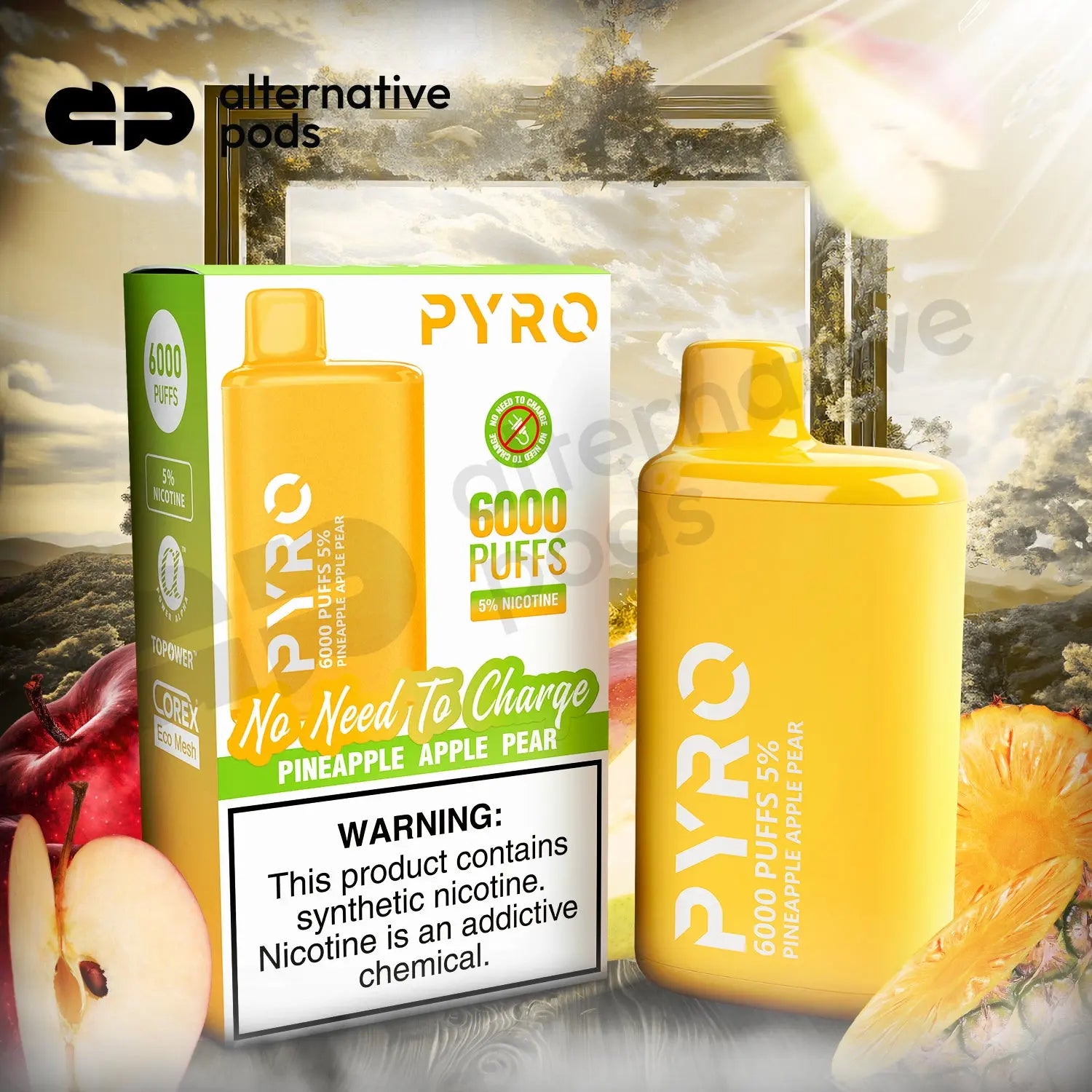 PYRO 6000 Disposable Vape - Alternative pods | Online Vape & Smoke Shop