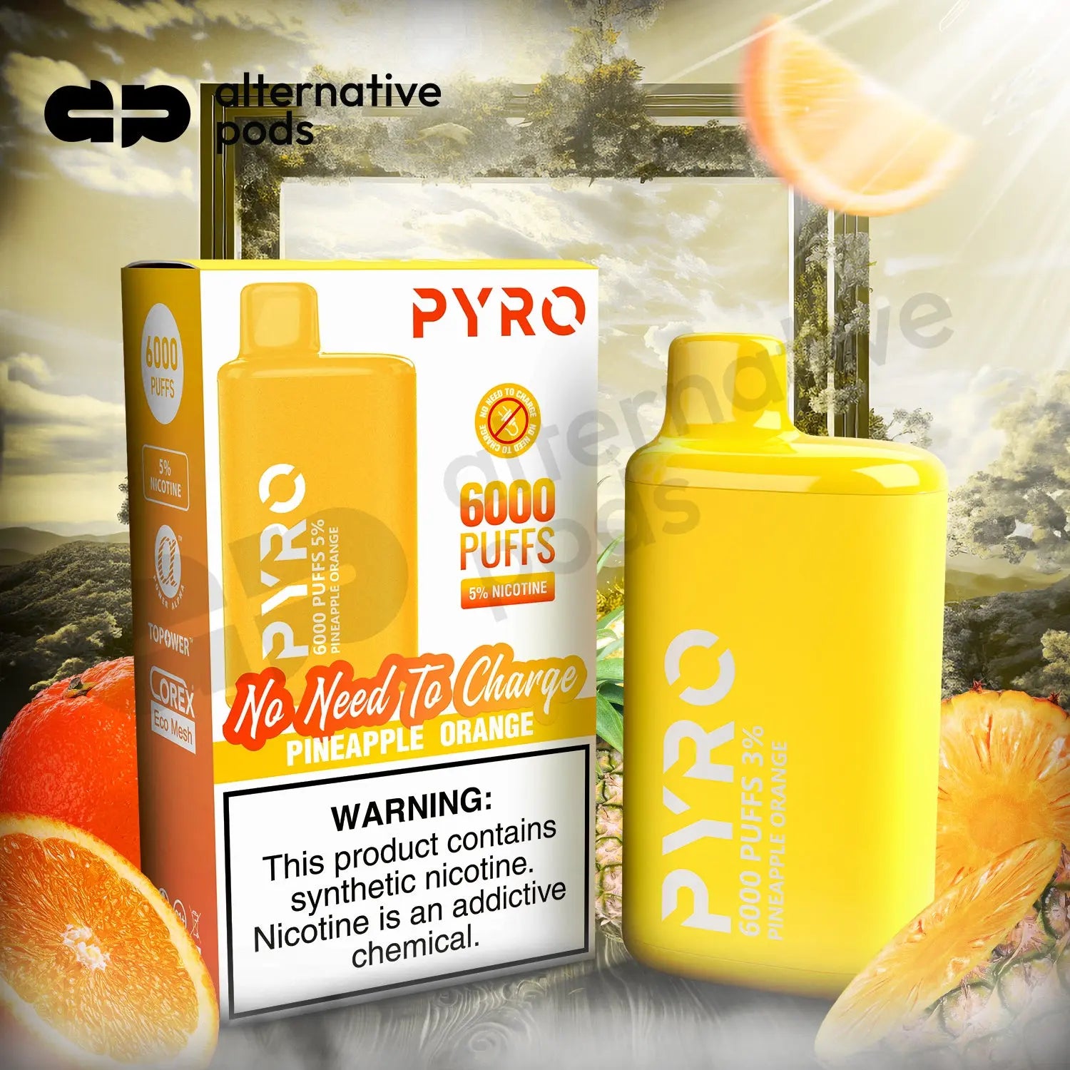 PYRO 6000 Disposable Vape - Alternative pods | Online Vape & Smoke Shop