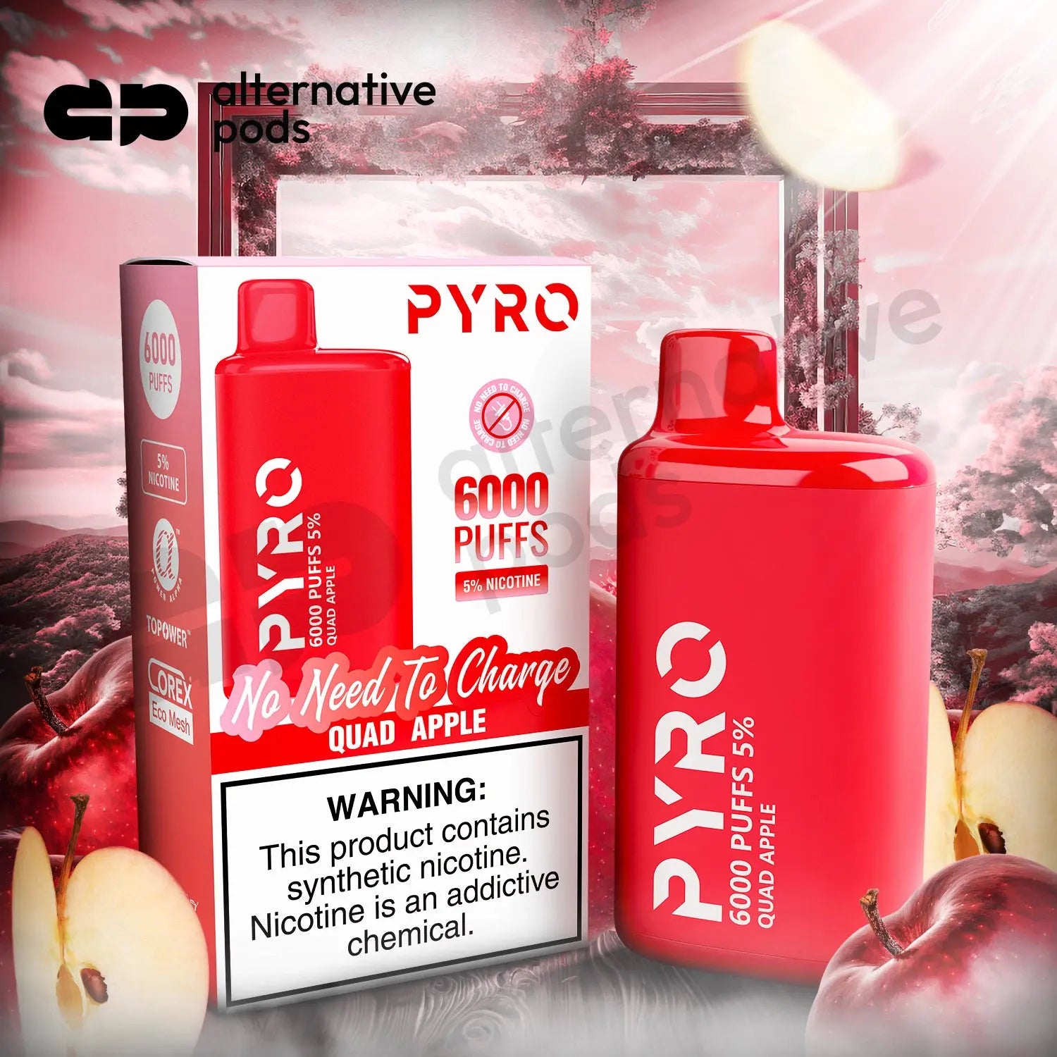 PYRO 6000 Disposable Vape - Alternative pods | Online Vape & Smoke Shop