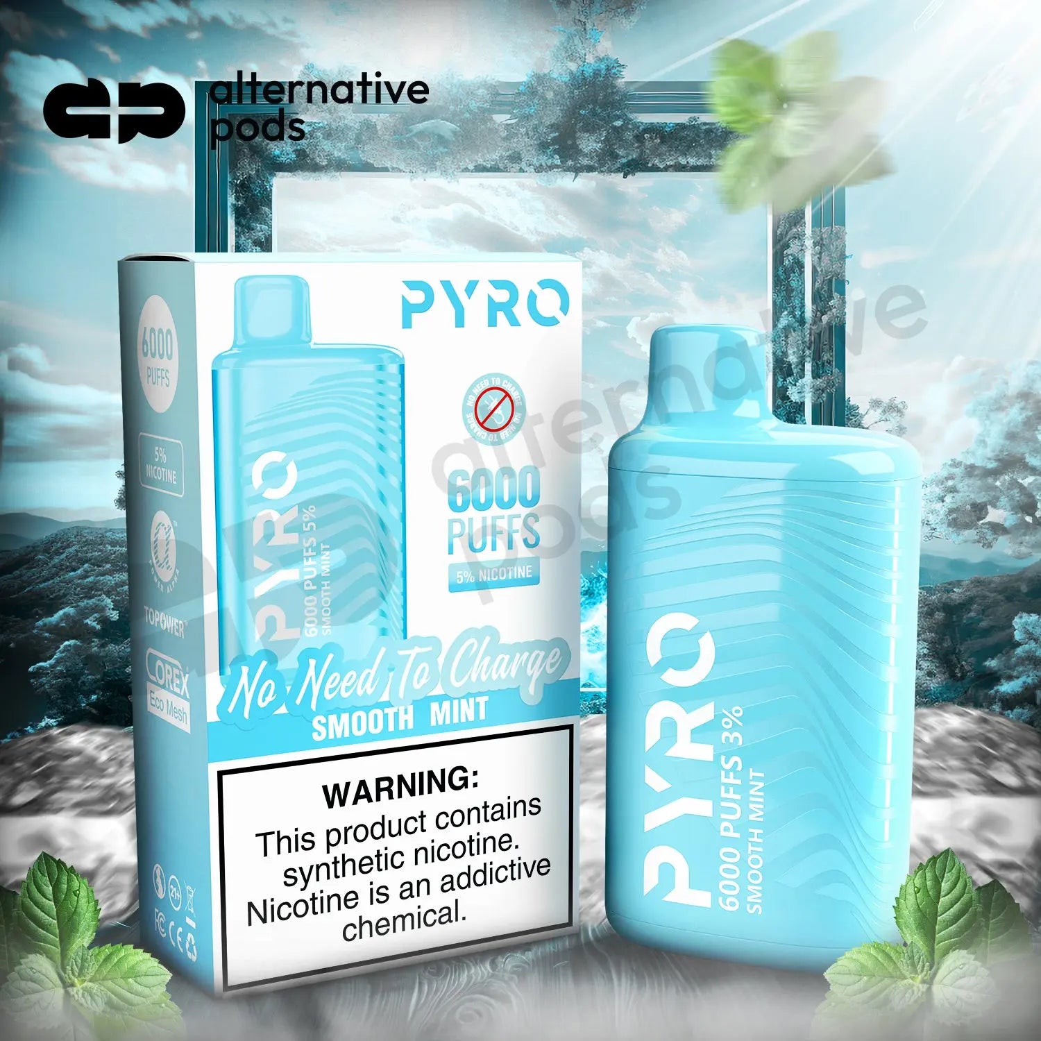 PYRO 6000 Disposable Vape - Alternative pods | Online Vape & Smoke Shop