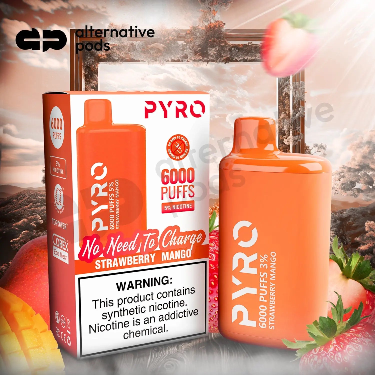 PYRO 6000 Disposable Vape - Alternative pods | Online Vape & Smoke Shop