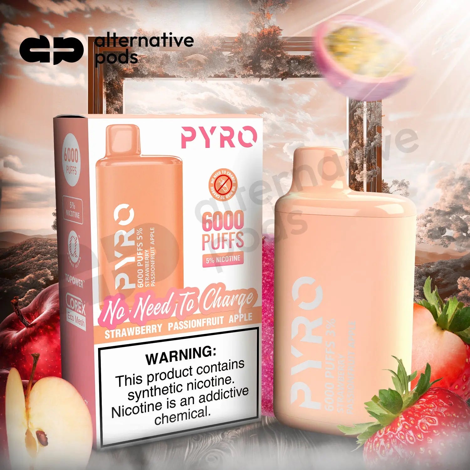 PYRO 6000 Disposable Vape $14.99