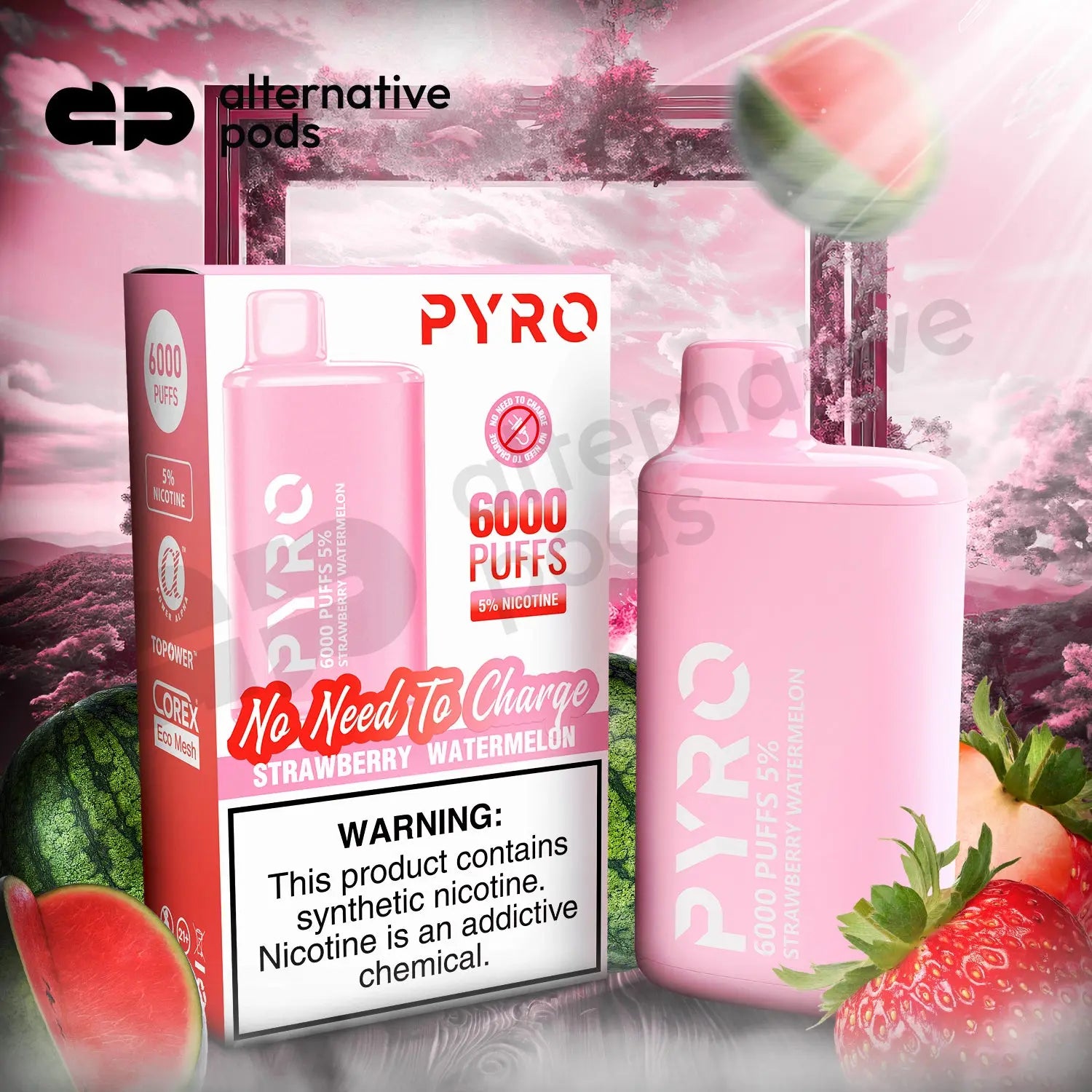 PYRO 6000 Disposable Vape - Alternative pods | Online Vape & Smoke Shop