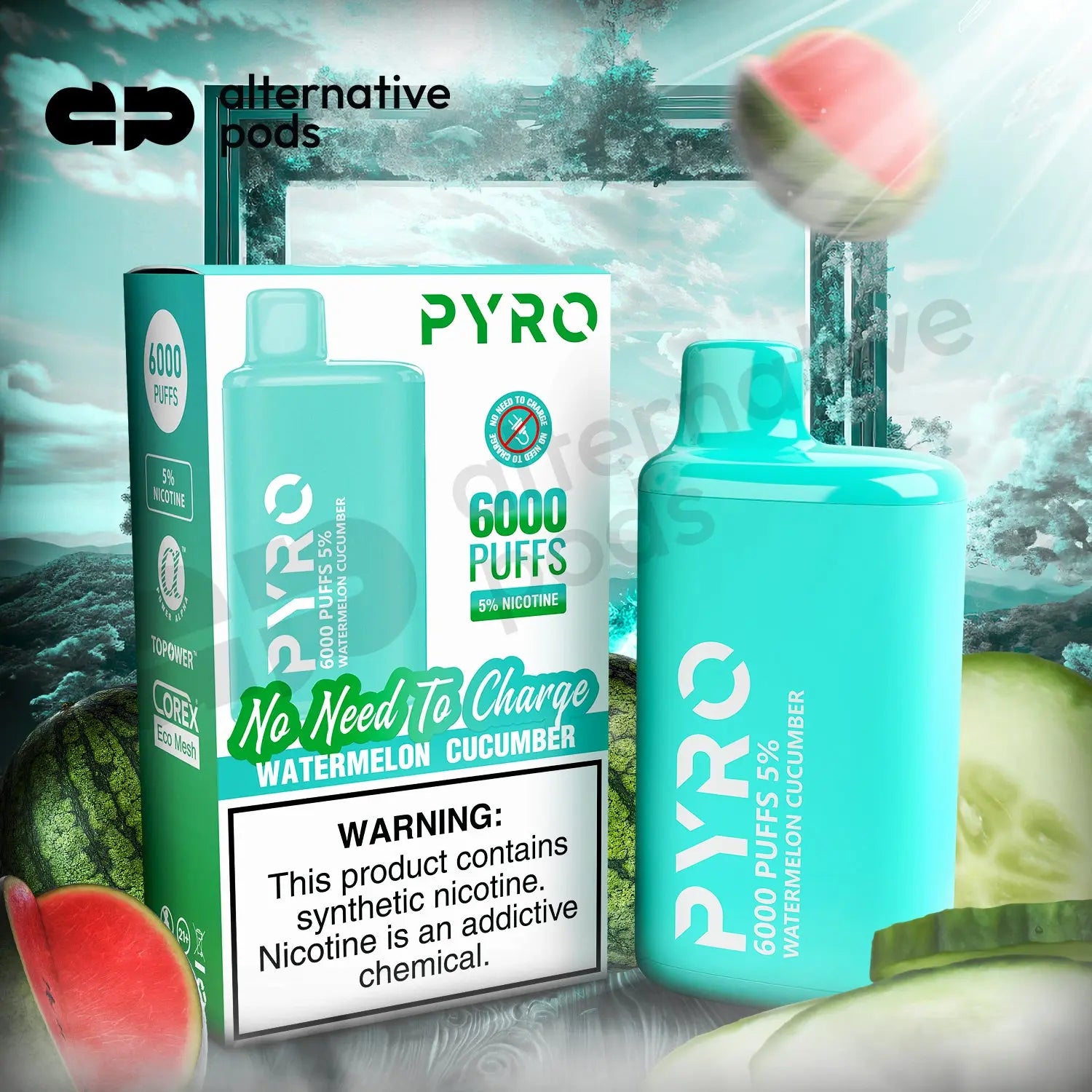 PYRO 6000 Disposable Vape - Alternative pods | Online Vape & Smoke Shop