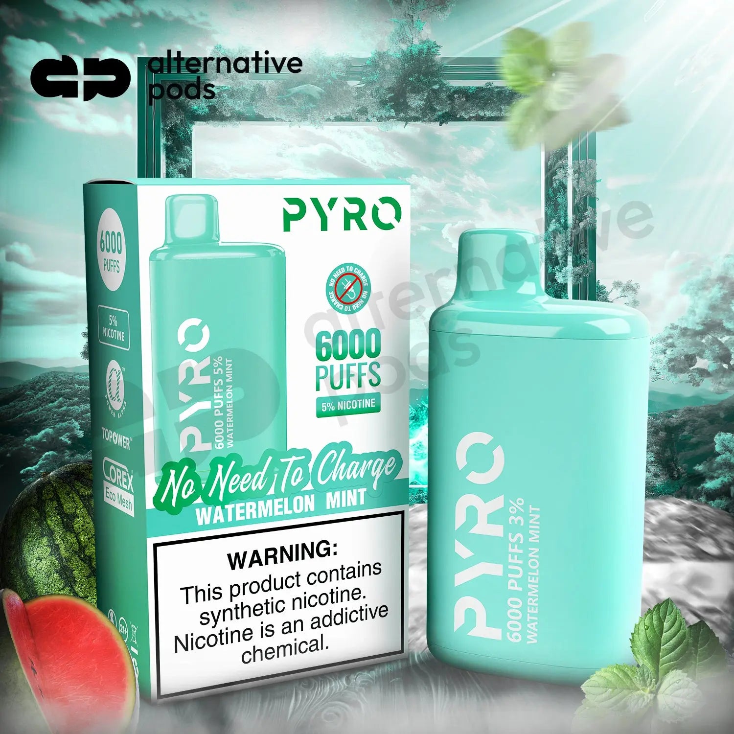 PYRO 6000 Disposable Vape - Alternative pods | Online Vape & Smoke Shop