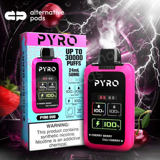 PYRO Duo 30K Disposable - Cherry Berry + Cali Cherry 