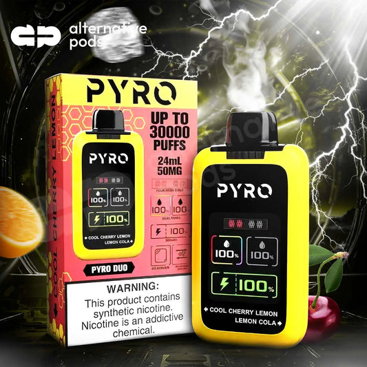 PYRO Duo 30K Disposable - Cool Cherry Lemon + Lemon Cola 