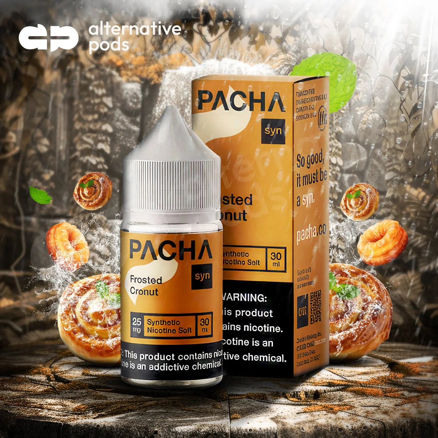 Pacha Syn Synthetic Nicotine Salt E-Liquid 30ML - Frosted Cronut 