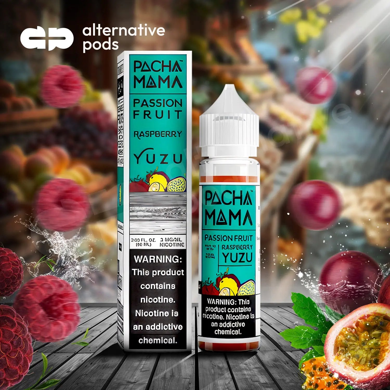 Pachamama By Charlie's Chalk Dust Synthetic Nicotine E-Liquid 60ML - Passion Fruit Raspberry Yuzu 