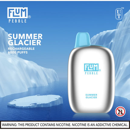 Flum Pebble 6000 Disposable-SUMMER GLACIER