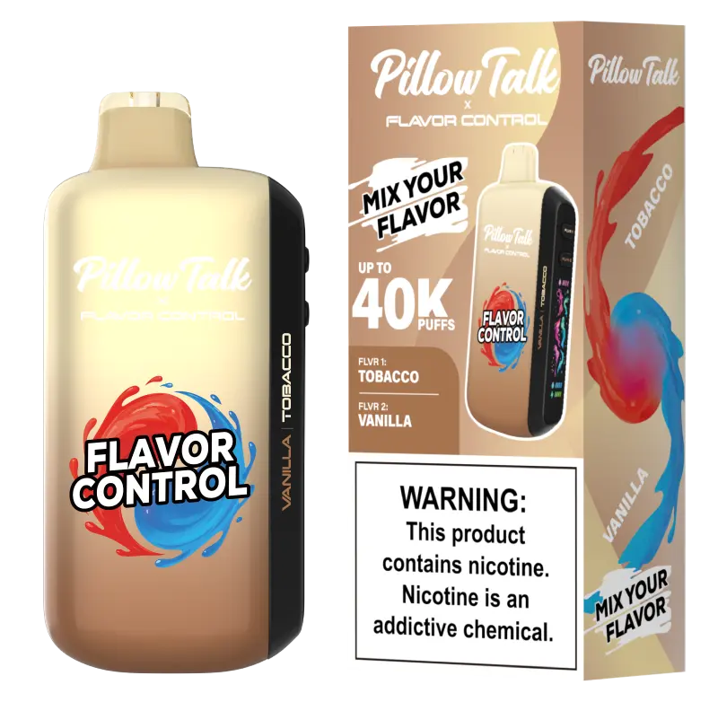 Pillow Talk Flavor Control 40K - Tobacco / Vanilla 