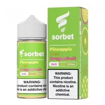 Sorbet Synthetic Nicotine E-Liquid 100ML Pineapple Kiwi Dragonfruit