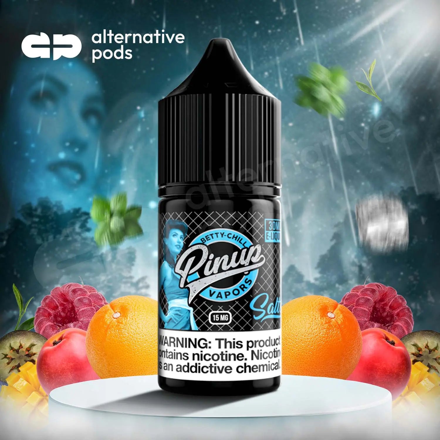 Pinup Vapors Nicotine Salt E-Liquid 30ML - Betty - Chill 