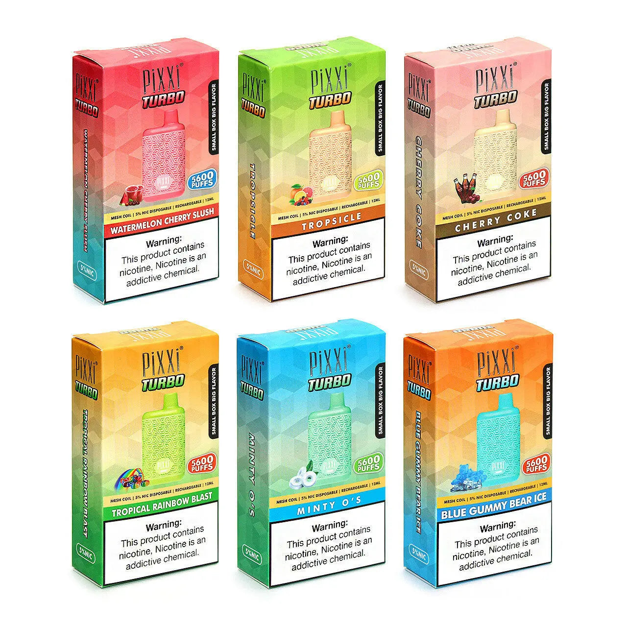 Pixxi Turbo 5600 Puffs Disposable Vape