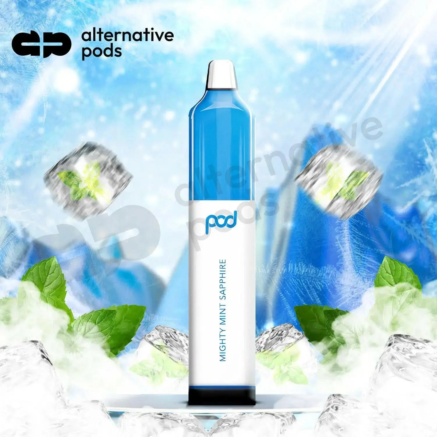 Pod 5500 Disposable Vape - Mighty Mint Sapphire 