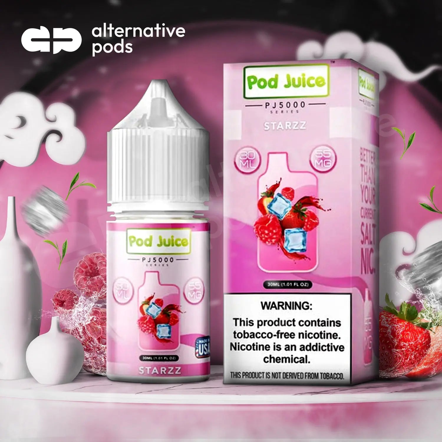 Pod Juice PJ5000 Series Synthetic Nicotine Salt E-Liquid 30ML - Alternative pods | Online Vape & Smoke Shop