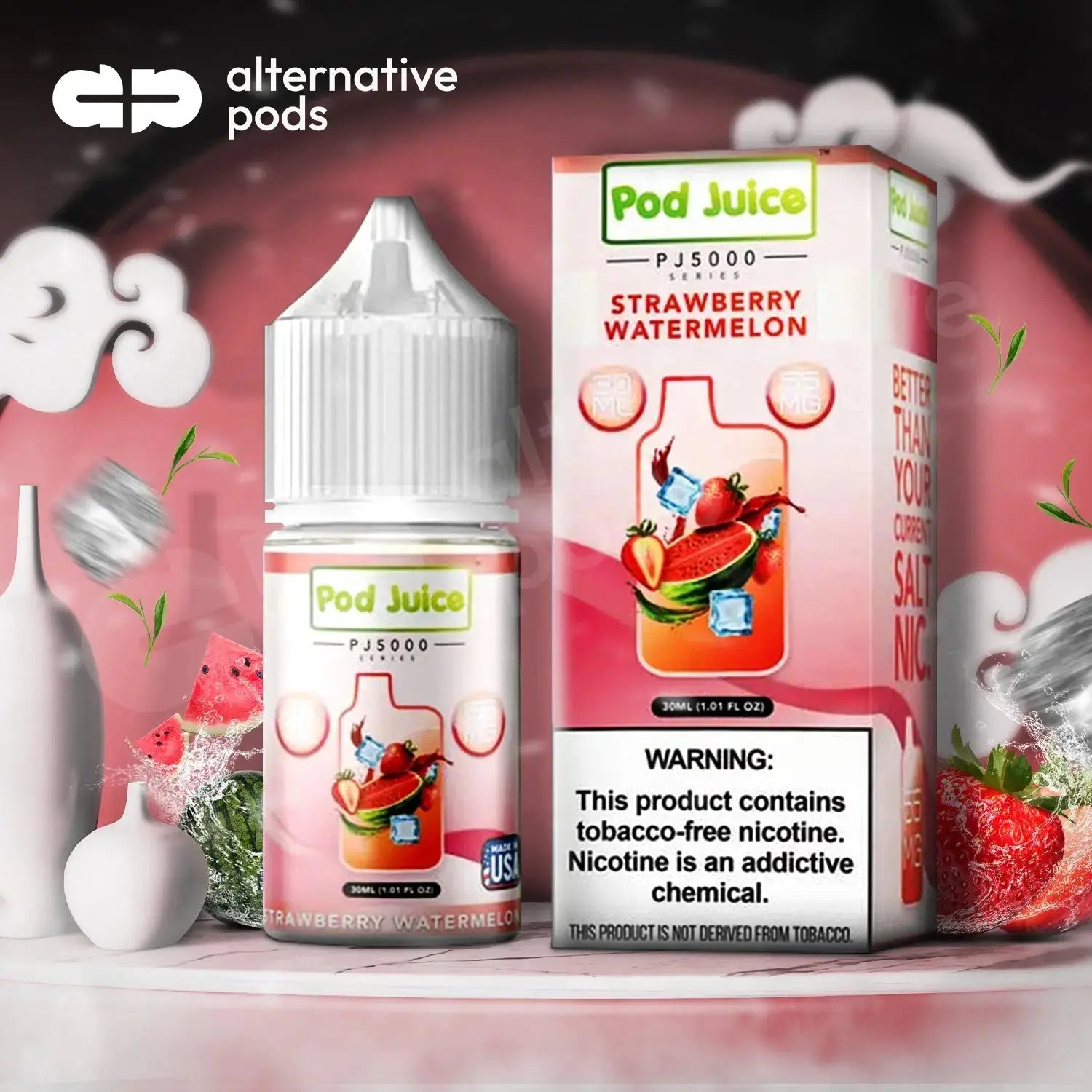 Pod Juice PJ5000 Series Synthetic Nicotine Salt E-Liquid 30ML - Alternative pods | Online Vape & Smoke Shop
