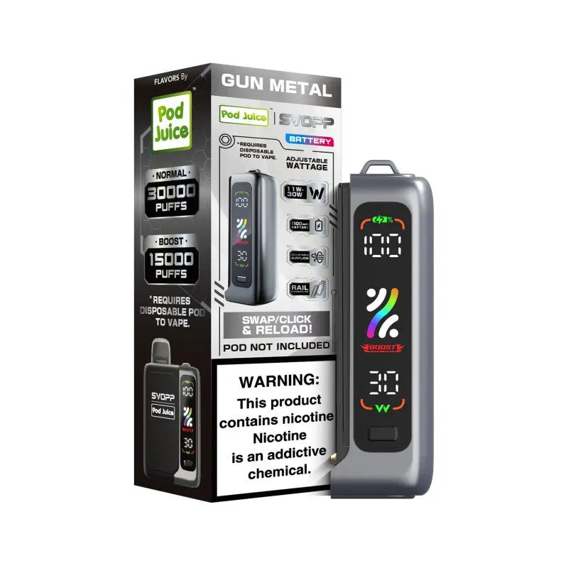 Pod Juice SVOPP 1100mAh Battery Device - Gun Metal 