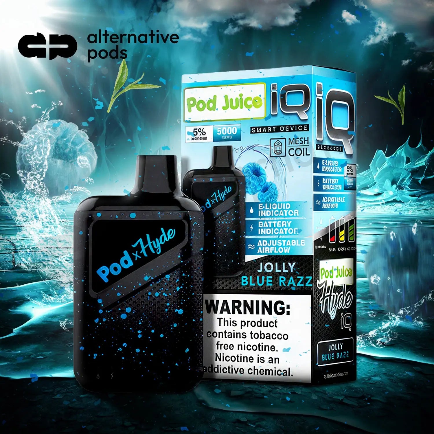 Pod Juice X Hyde Iq 5K - Alternative pods | Online Vape & Smoke Shop