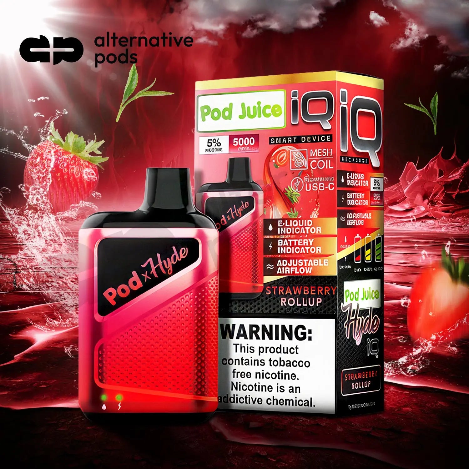Pod Juice X Hyde Iq 5K - Alternative pods | Online Vape & Smoke Shop