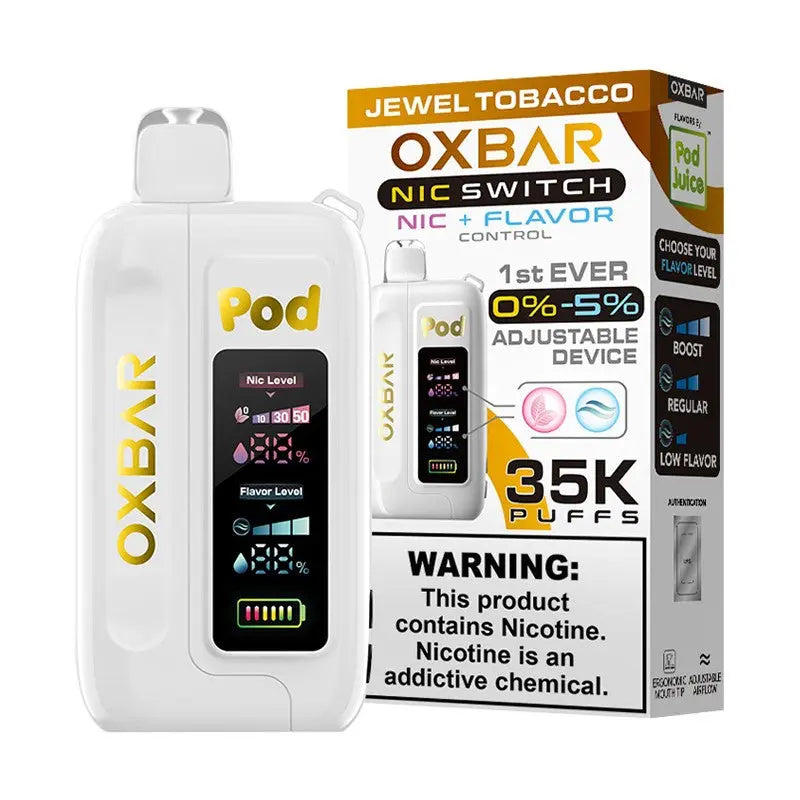 Pod Juice x OXBAR Flavor & Nic 35K - Jewel Tobacco 
