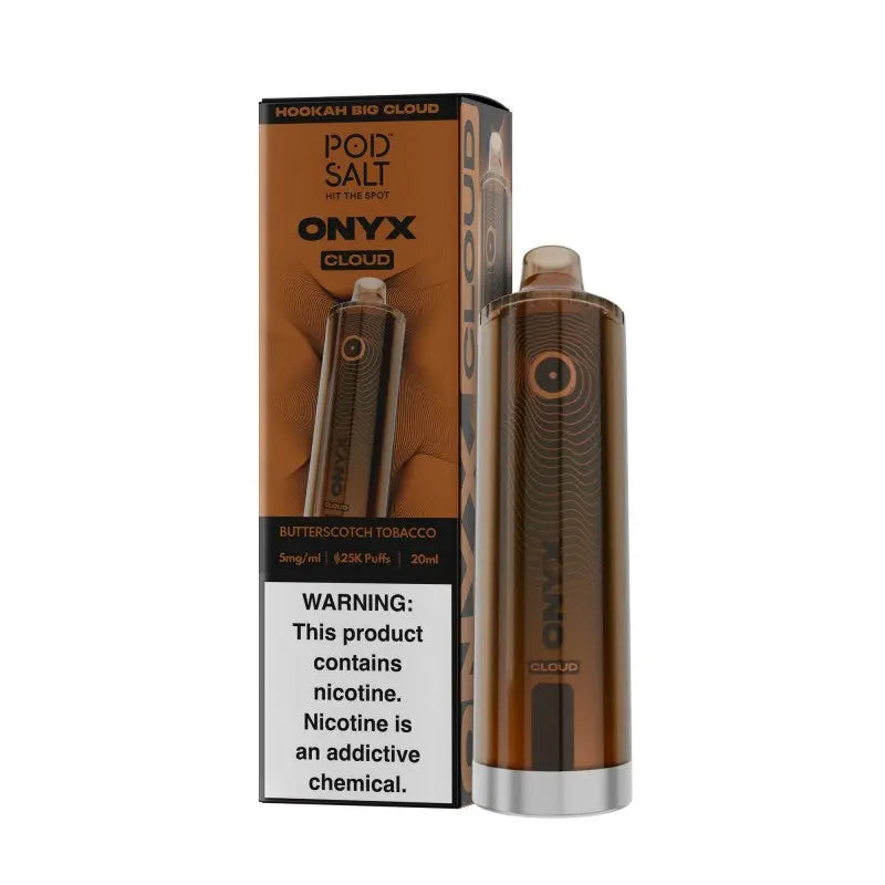 PodSalt Onyx Cloud 25K Disposable - Buterscotch Tobacco