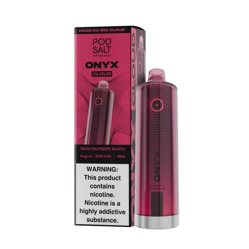 PodSalt Onyx Cloud 25K Disposable - Fresh Raspberry Mojito 