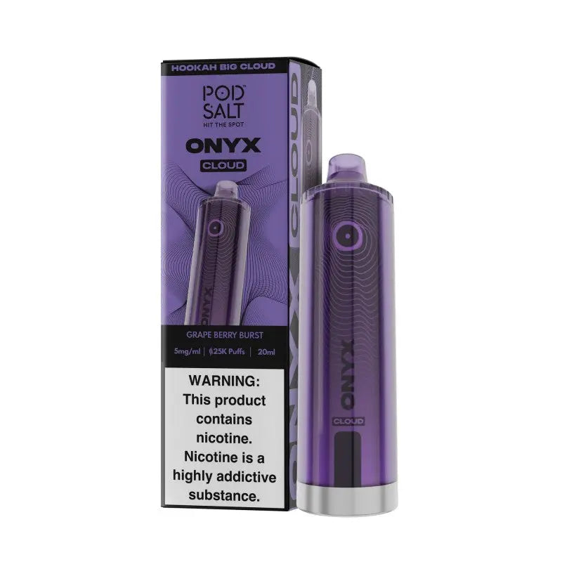 PodSalt Onyx Cloud 25K Disposable - Grape Berry Burst 