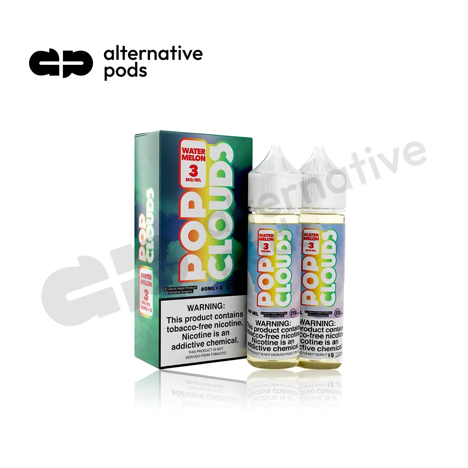 Pop Clouds Synthetic Nicotine E-Liquid 120ML (60ML x 2) - Alternative pods | Online Vape & Smoke Shop