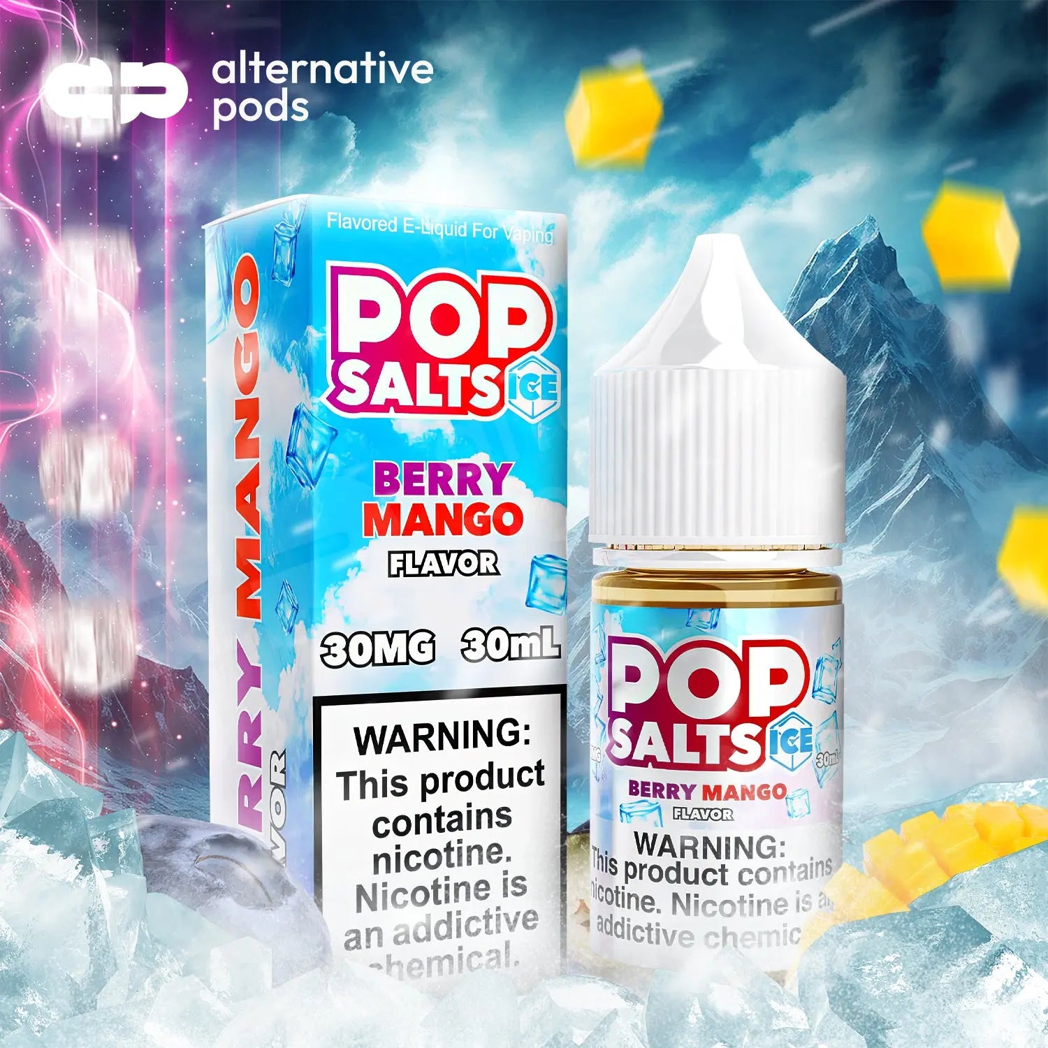 Pop Salts Nicotine Salt E-Liquid By Pop Clouds 30ML - Alternative pods | Online Vape & Smoke Shop