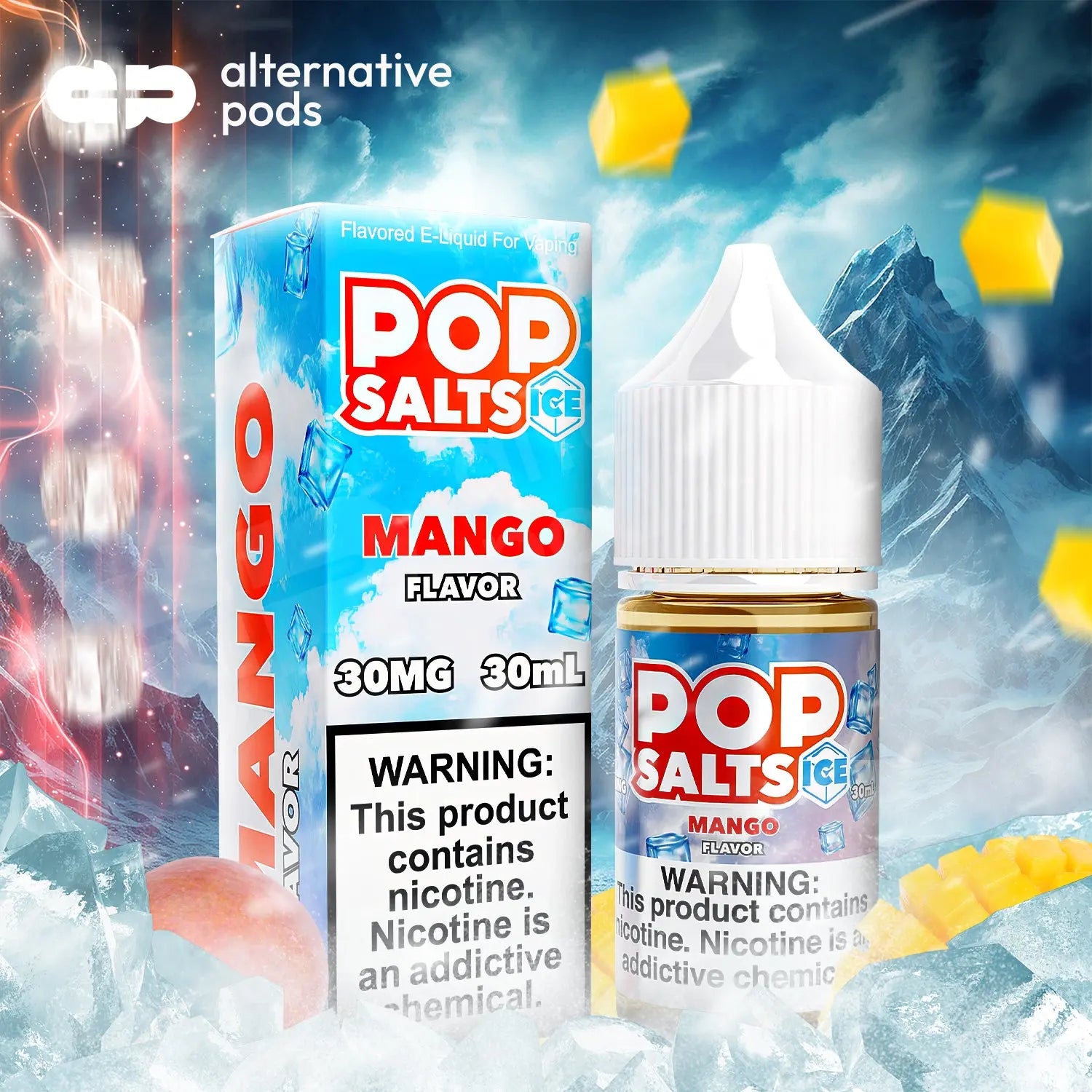 Pop Salts Nicotine Salt E-Liquid By Pop Clouds 30ML - Alternative pods | Online Vape & Smoke Shop