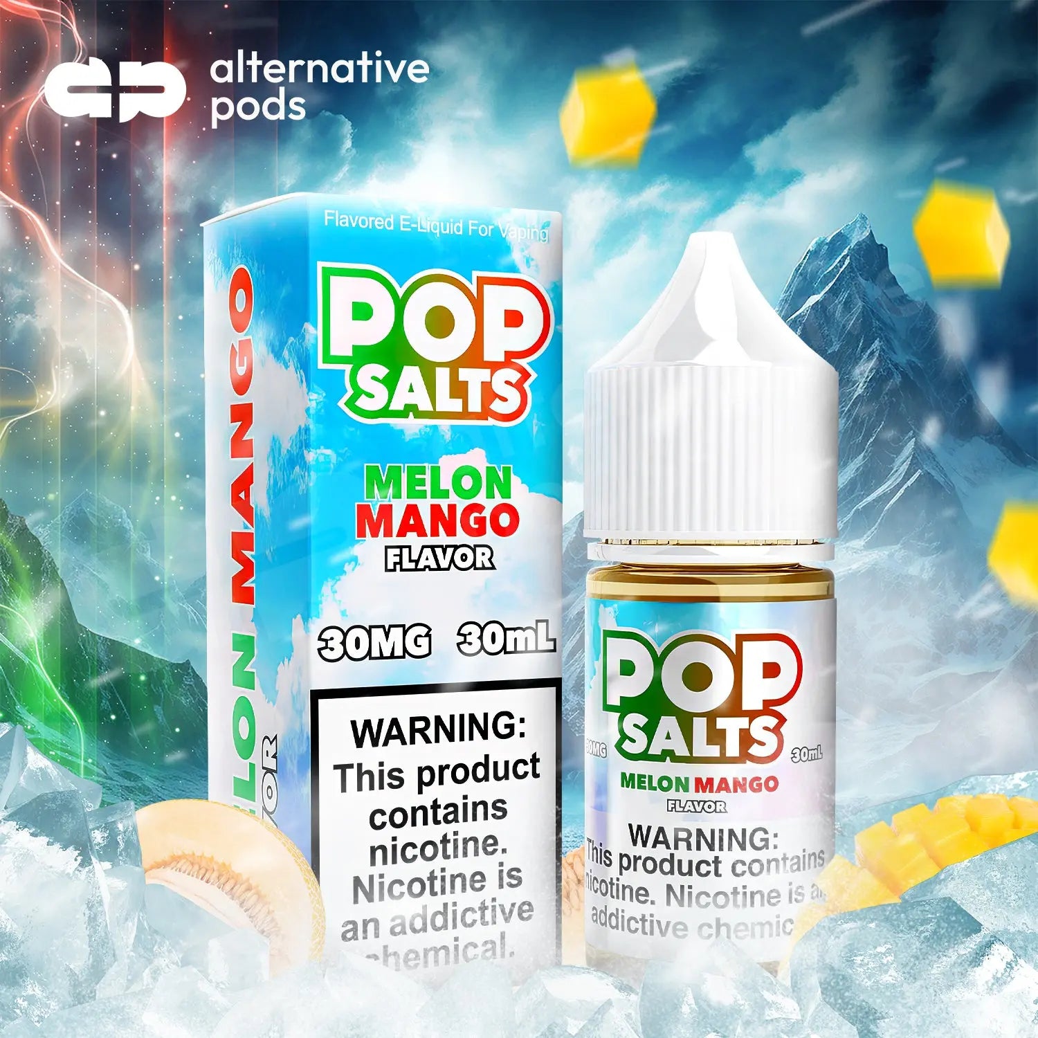 Pop Salts Nicotine Salt E-Liquid By Pop Clouds 30ML - Alternative pods | Online Vape & Smoke Shop