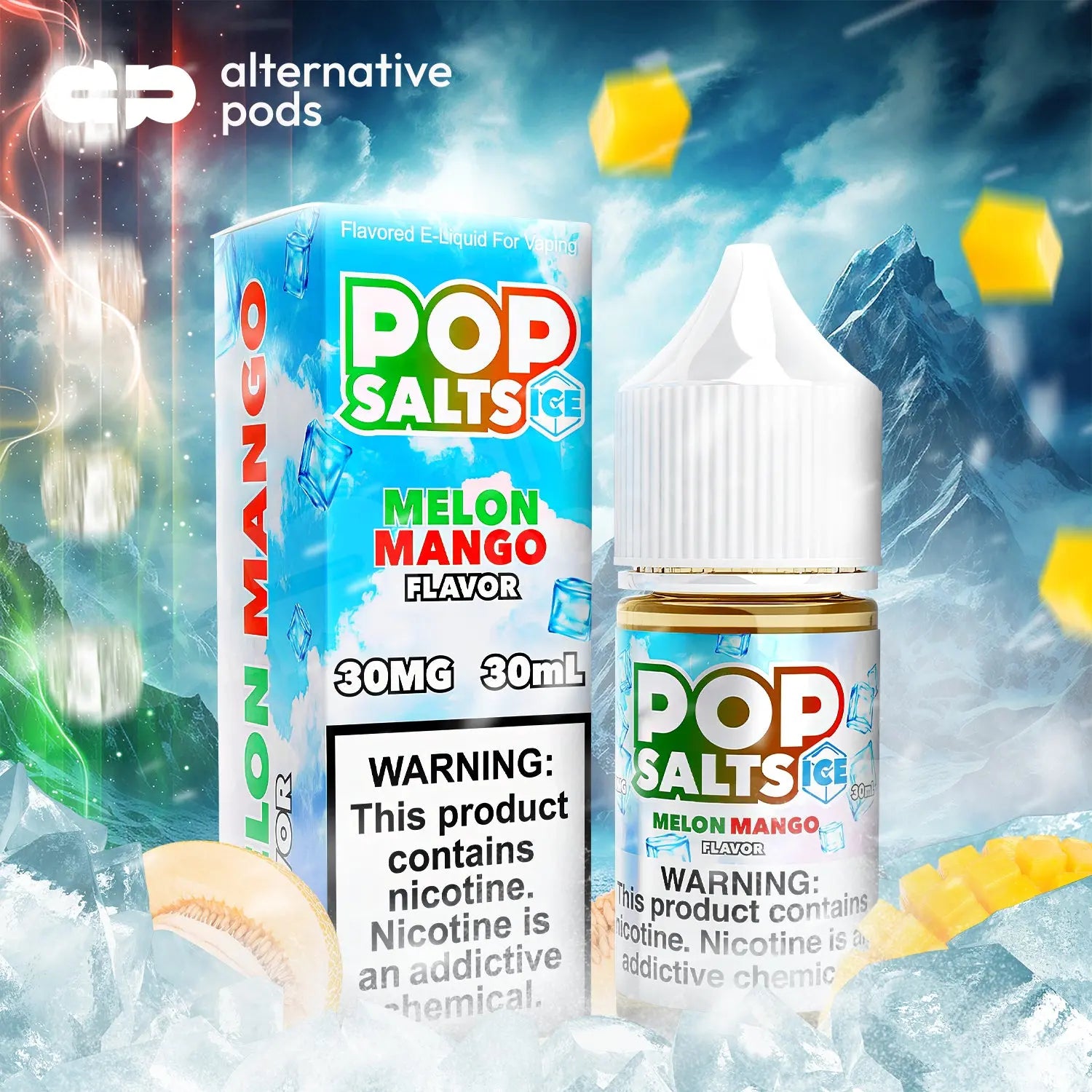 Pop Salts Nicotine Salt E-Liquid By Pop Clouds 30ML - Alternative pods | Online Vape & Smoke Shop