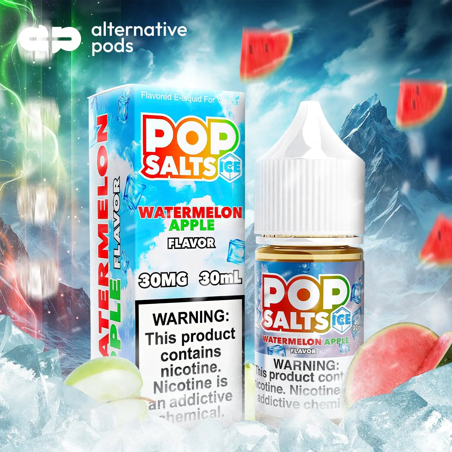 Pop Salts Nicotine Salt E-Liquid By Pop Clouds 30ML - Alternative pods | Online Vape & Smoke Shop