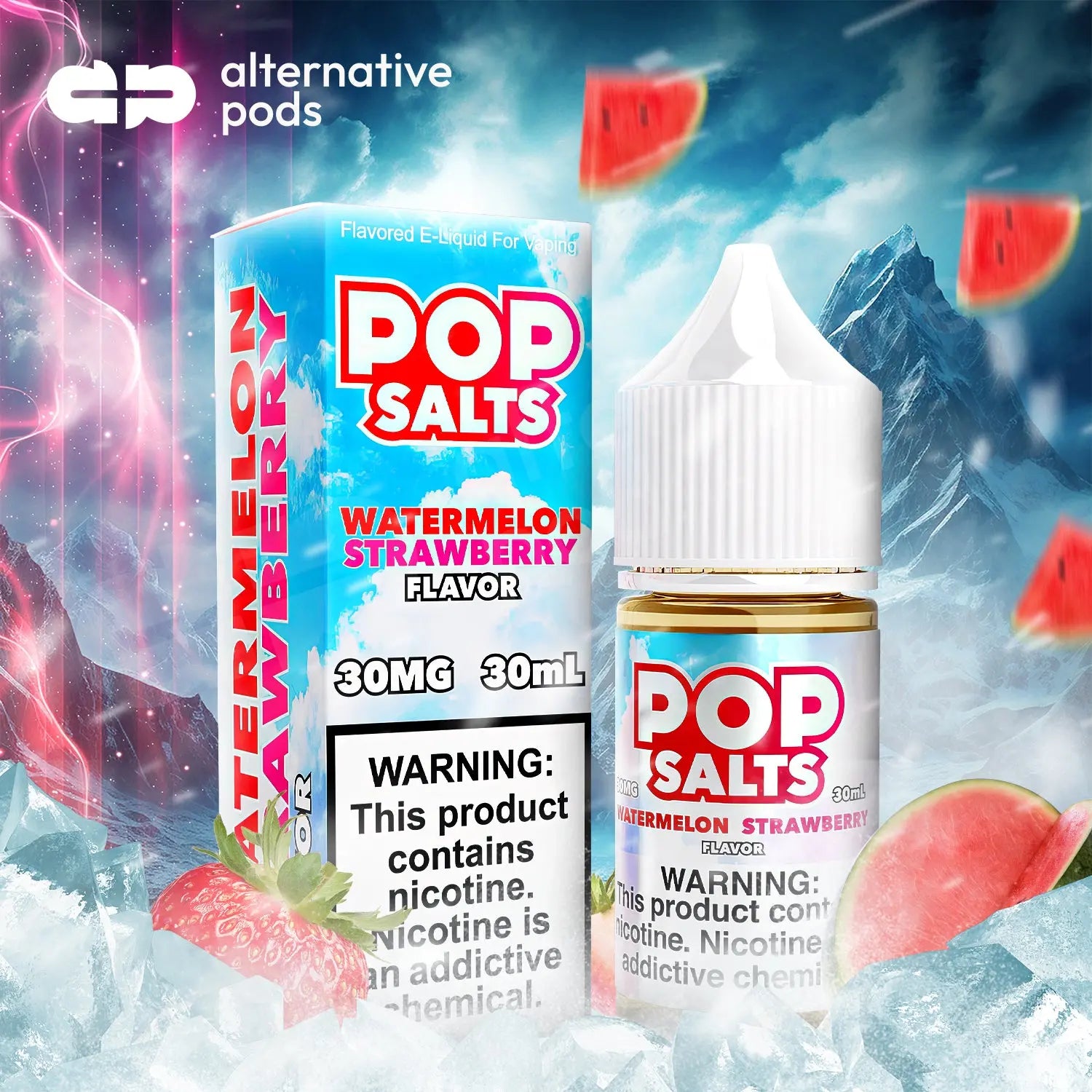 Pop Salts Nicotine Salt E-Liquid By Pop Clouds 30ML - Alternative pods | Online Vape & Smoke Shop